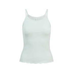 DROP NEEDLE POINTELLE LONG CAMI | FROST