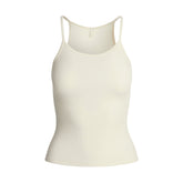 COTTON RIB LONG CAMI | MARBLE