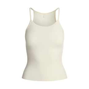 COTTON RIB LONG CAMI | MARBLE