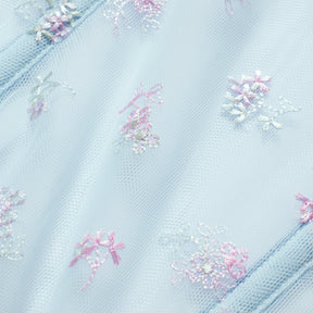 SPRING INTIMATES CORSET | POWDER BLUE MULTI TULLE