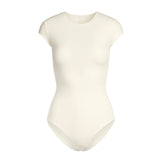 COTTON JERSEY T-SHIRT BRIEF BODYSUIT | MARBLE
