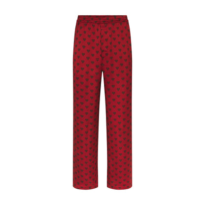 SATEEN SLEEP MENS LONG SLEEP SET | RED HEART HALFDROP