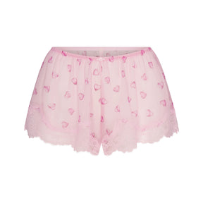 SKIMS ROMANCE LACE CAMI AND SHORT SET | CHERRY BLOSSOM BALLOON PRINT