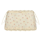 STRETCH LACE TIE SIDE MINI SKIRT | BUTTER ROSEBUD PRINT