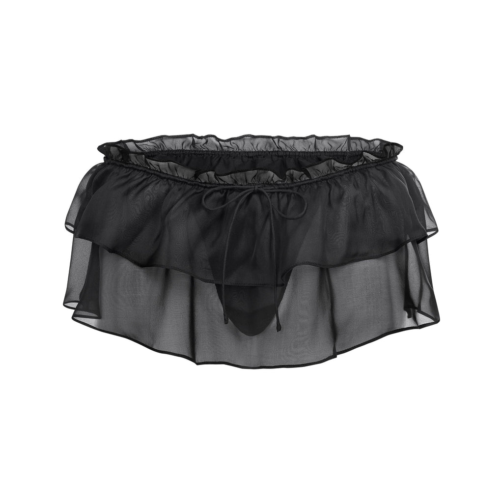 SKIMS ROMANCE BRALETTE AND SKIRT SET | OBSIDIAN