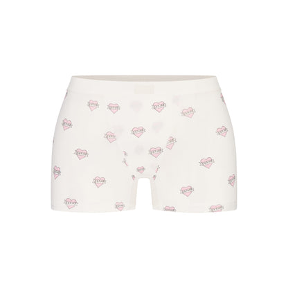 BOYFRIEND LONG SLEEVE T-SHIRT AND SHORT BOXER SET | MARBLE HEART BANNER