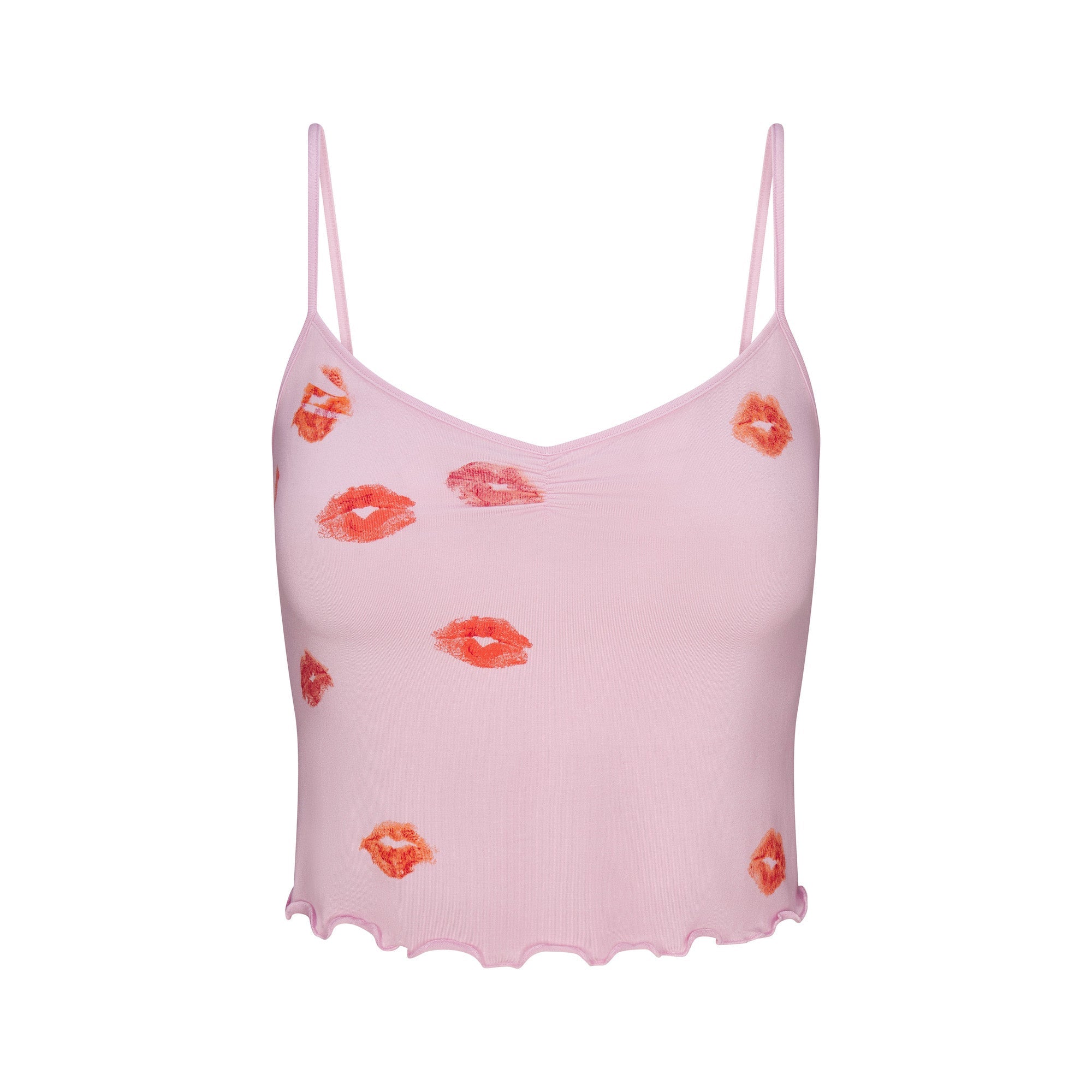 SKIMS SLEEP CAMI SET | CHERRY BLOSSOM LIPSTICK