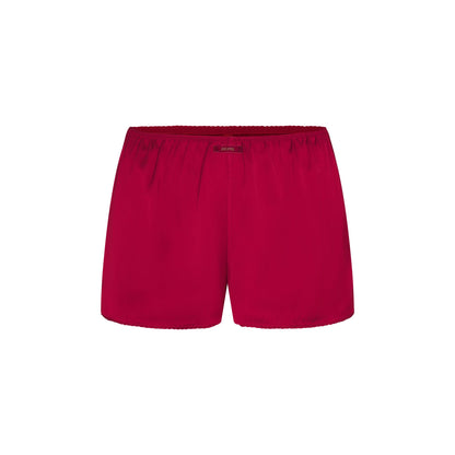 WOVEN SHINE CAMI AND SHORT SLEEP SET | BRICK