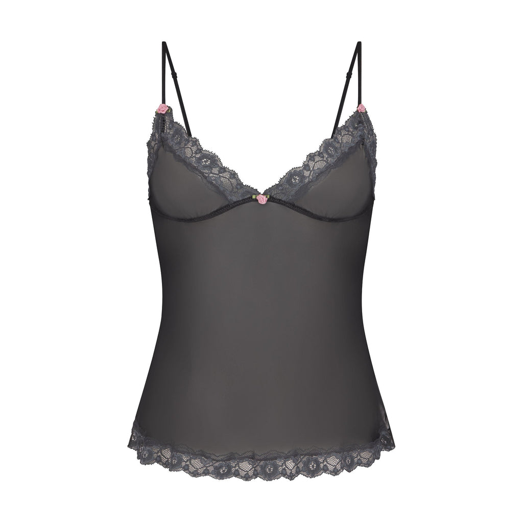 SKIMS ROMANCE LACE CAMI | ONYX
