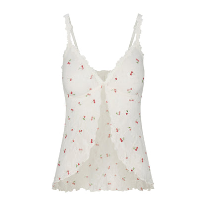 Stretch Lace Babydoll Top