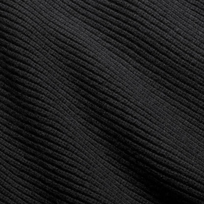 Sweater Knits Ribbed Long Sleeve Fitted Crew Neck
