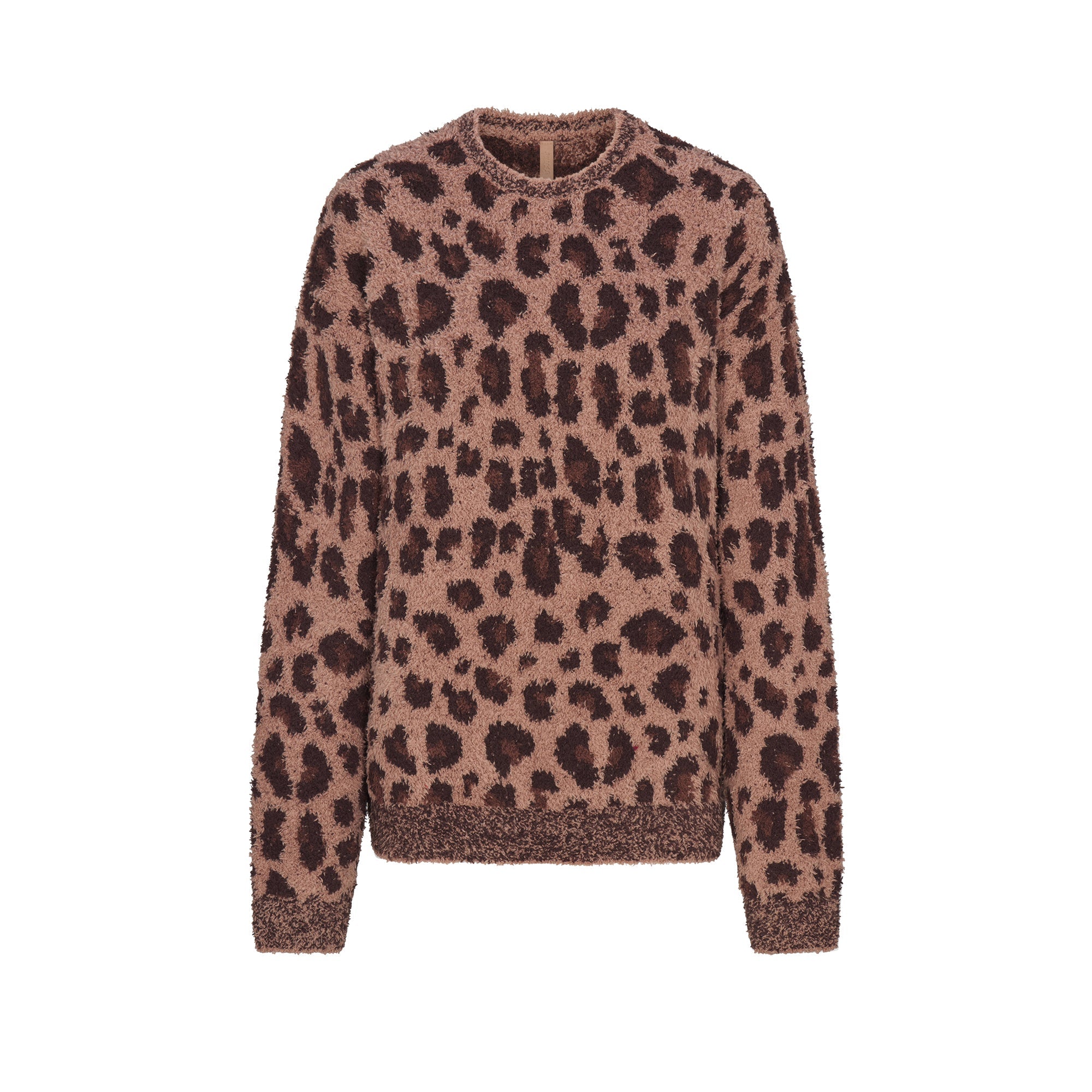 COZY OVERSIZED CREWNECK PULLOVER | SIENNA LEOPARD PRINT