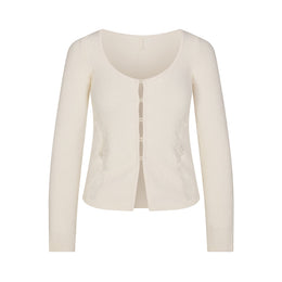 Lace Knit Long Sleeve Cardigan