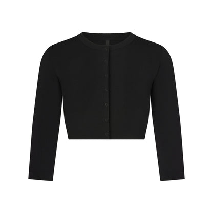 Refined Knit Cropped Cardigan