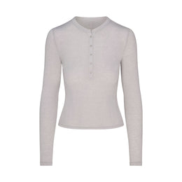 Sheer Modal Crewneck Henley