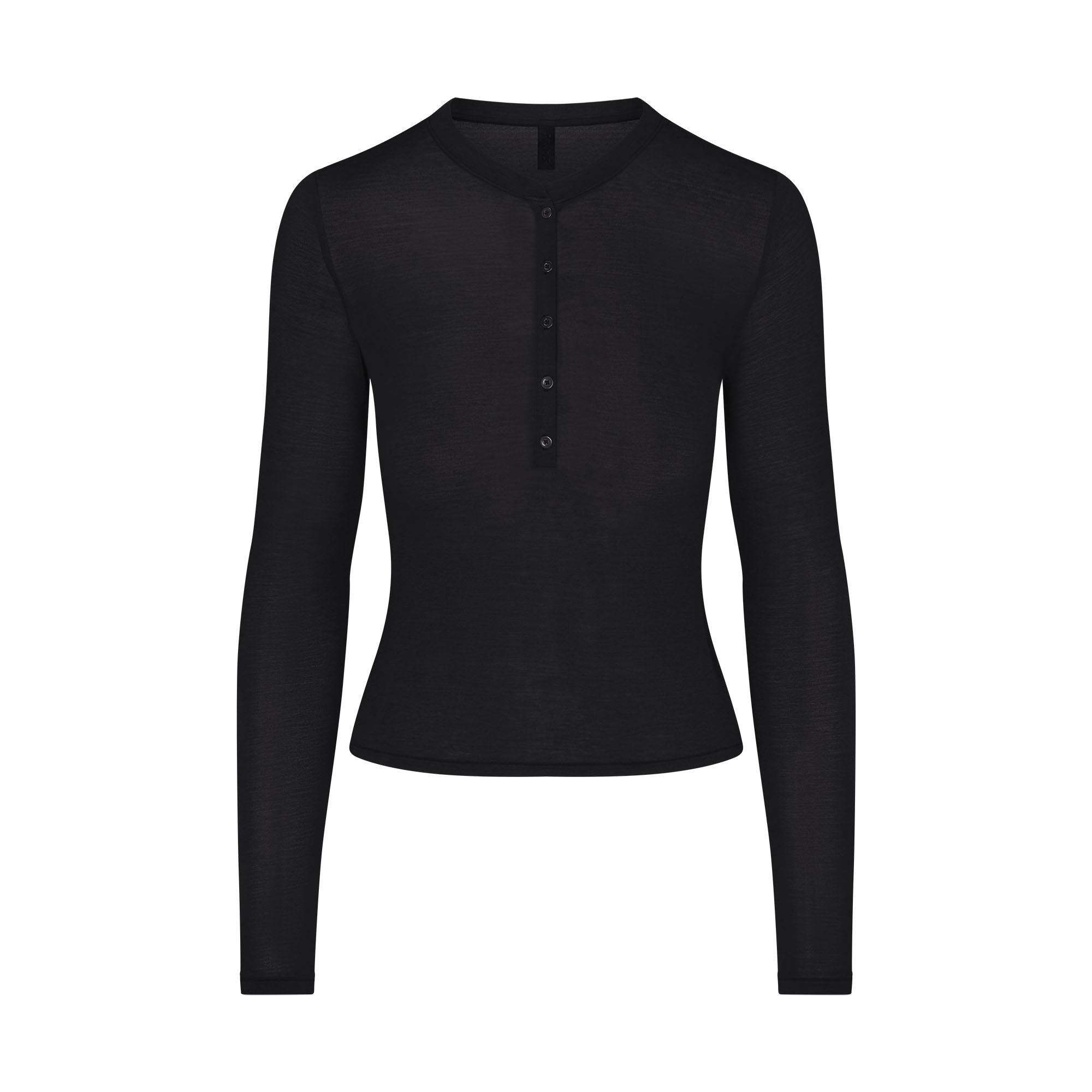 Sheer Modal Crewneck Henley