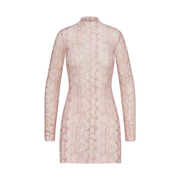 MILKY SHEER TUNIC | ROSE PASTEL SNAKE PRINT