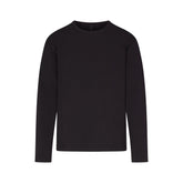 JERSEY LOUNGE MENS RELAXED LONG SLEEVE T-SHIRT | OBSIDIAN