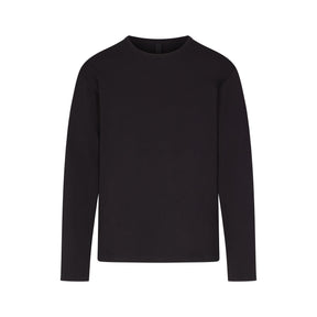 JERSEY LOUNGE MENS RELAXED LONG SLEEVE T-SHIRT | OBSIDIAN