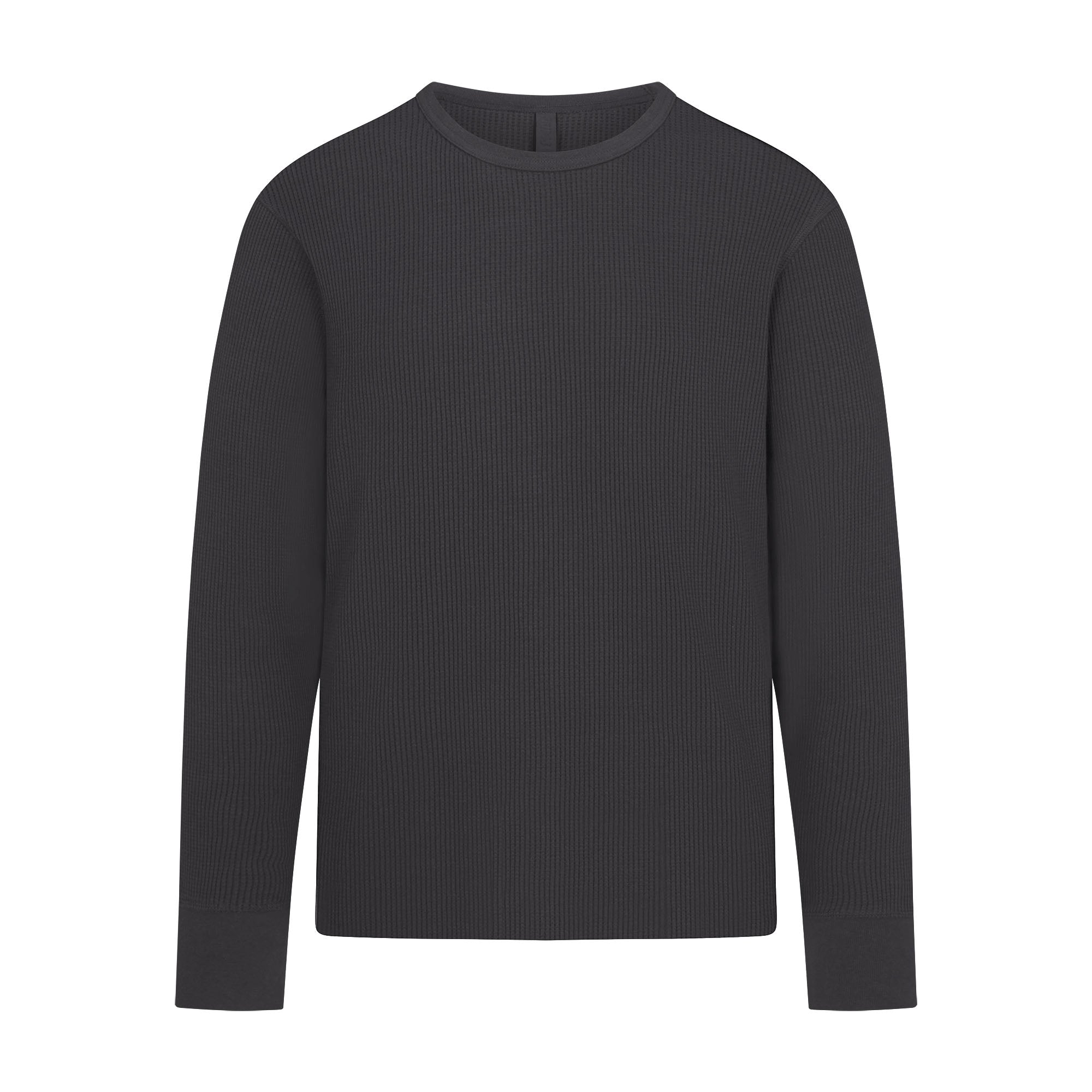 WAFFLE MENS CLASSIC LONG SLEEVE T-SHIRT | ASH