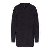 COZY KNIT V NECK MINI DRESS | ONYX