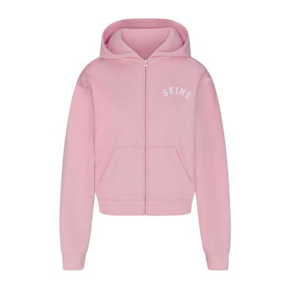 Cotton Fleece Logo Classic Zip Up Hoodie