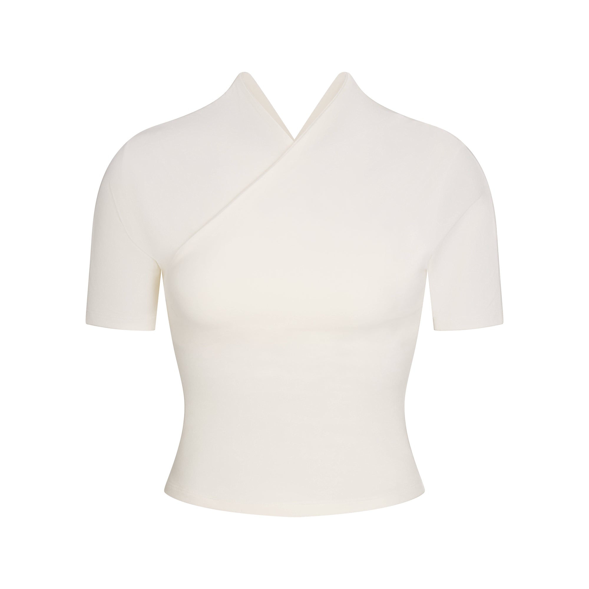 Cotton Jersey Wrap Top