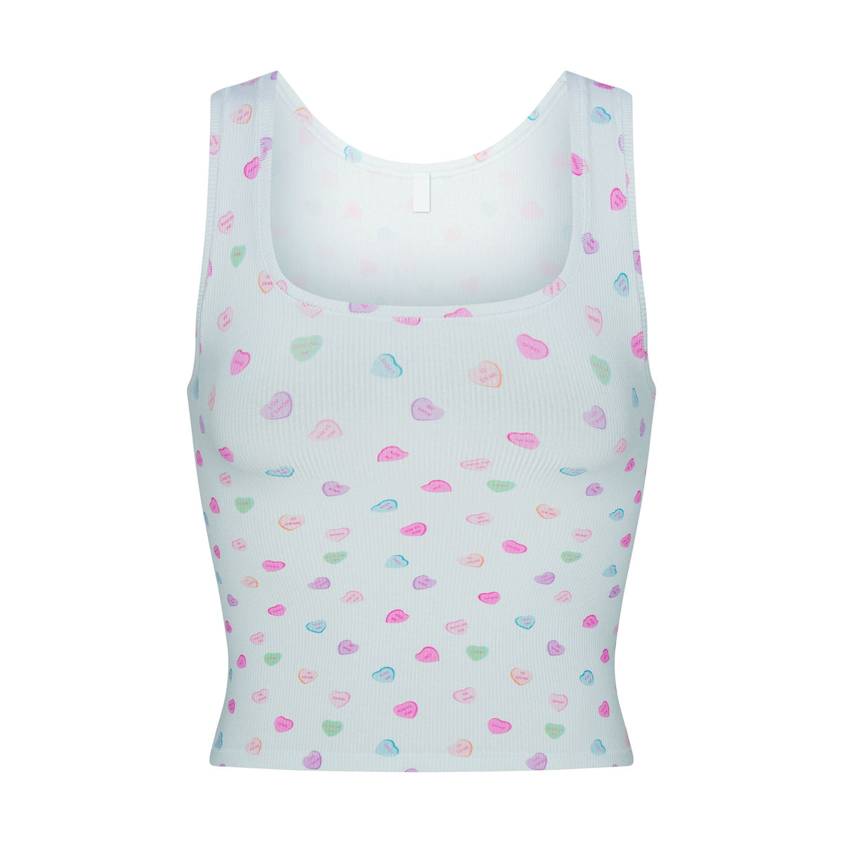 SOFT LOUNGE TANK | CLOUD CANDY HEART PRINT