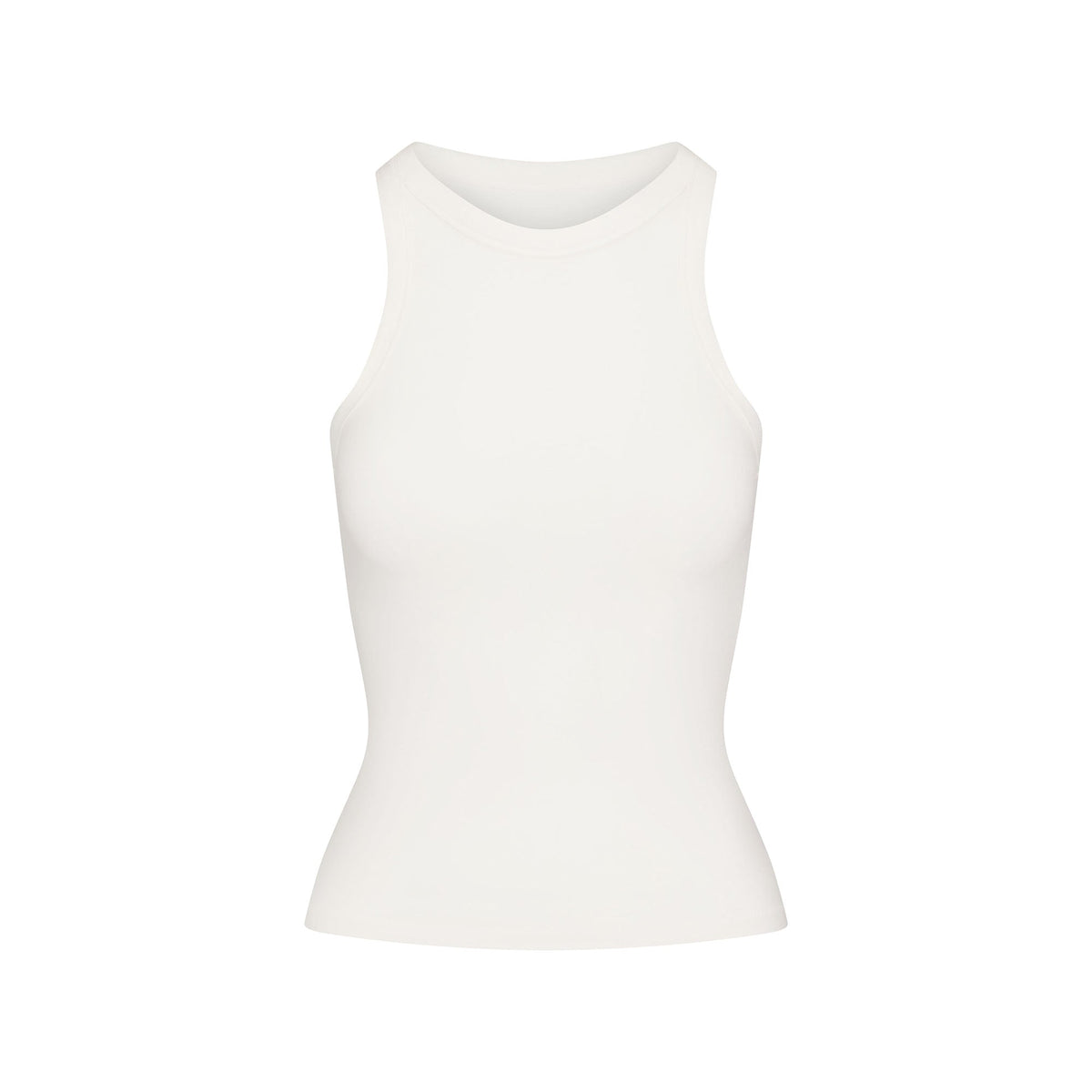 COTTON JERSEY CREW NECK TANK | MARBLE