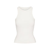COTTON JERSEY CREW NECK TANK | MARBLE