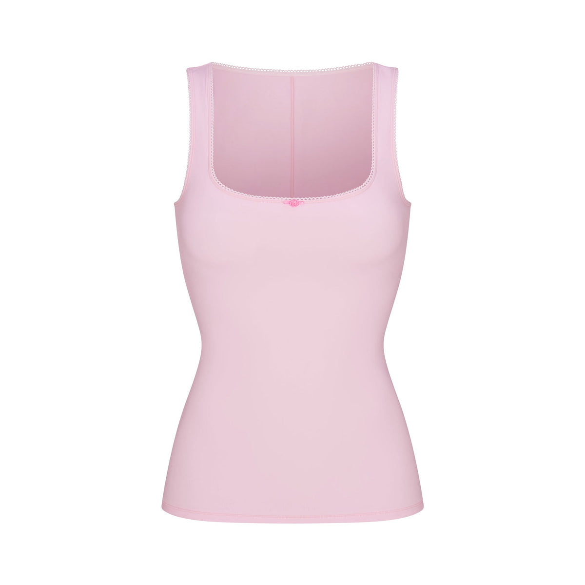 FITS EVERYBODY PICOT SCOOP NECK TANK | CHERRY BLOSSOM TONAL