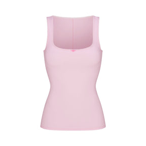 FITS EVERYBODY PICOT SCOOP NECK TANK | CHERRY BLOSSOM TONAL