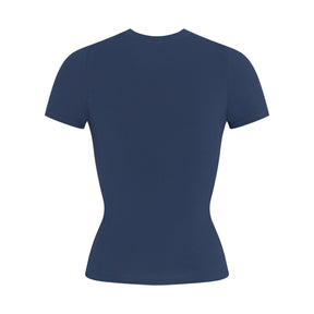 SKIMS FOR TEAM USA COTTON JERSEY PARALYMPIC T-SHIRT | NAVY