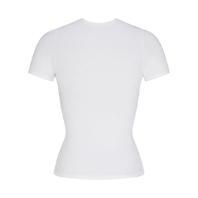 SKIMS FOR TEAM USA COTTON JERSEY PARALYMPIC T-SHIRT | WHITE