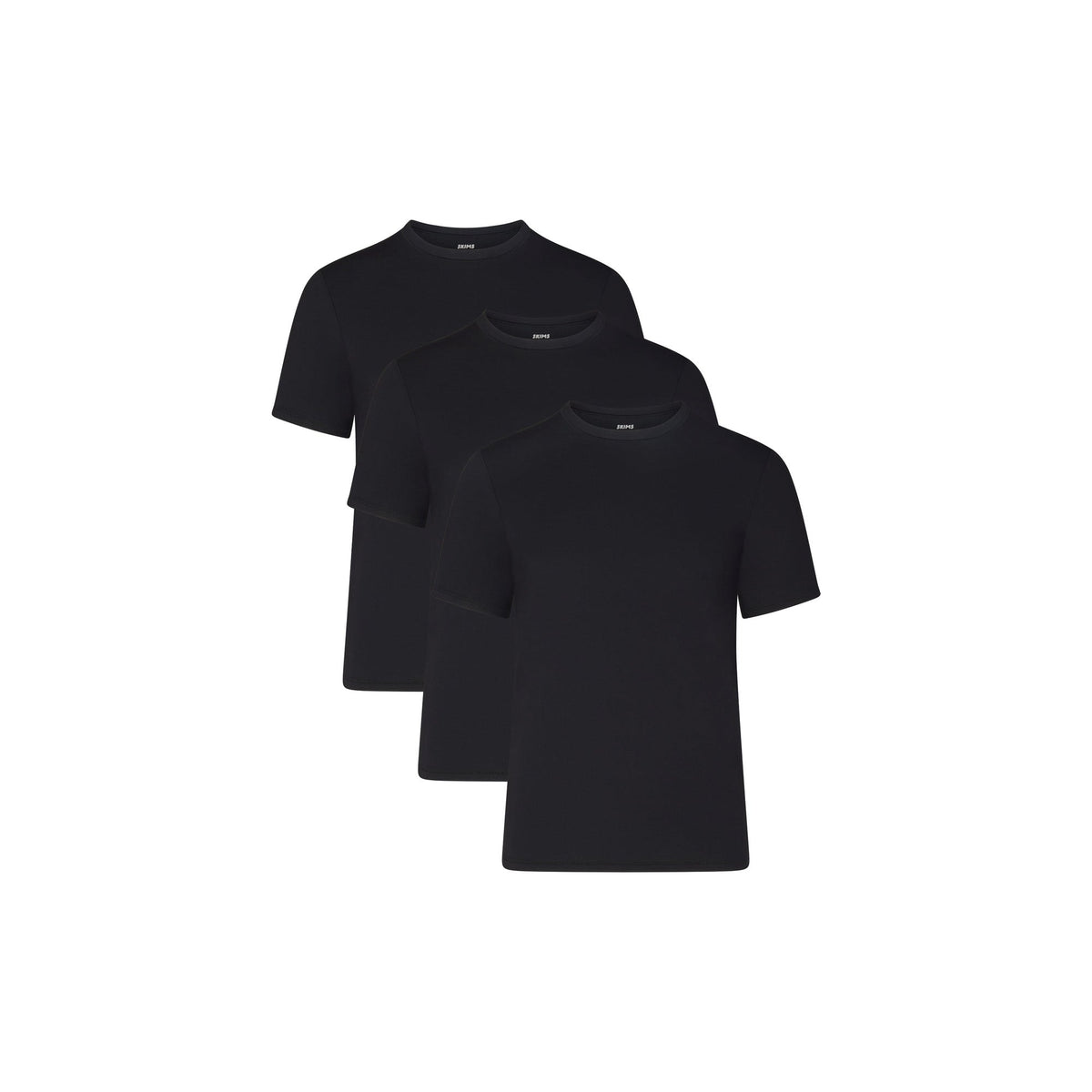SKIMS STRETCH MENS T-SHIRT 3-PACK | OBSIDIAN