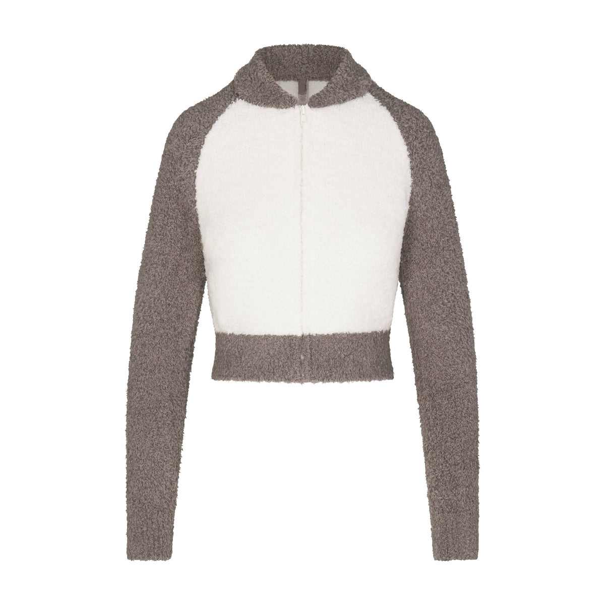 COZY KNIT ZIP UP | GREY CHALK MULTI