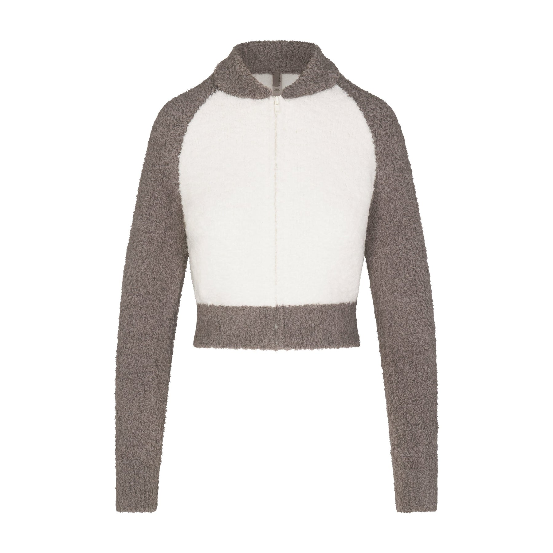 COZY KNIT ZIP UP | GREY CHALK MULTI
