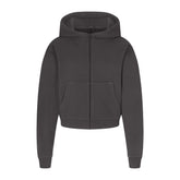 FRENCH TERRY CLASSIC ZIP UP HOODIE | ASH