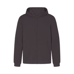 JERSEY LOUNGE MENS ZIP UP HOODIE | ASH