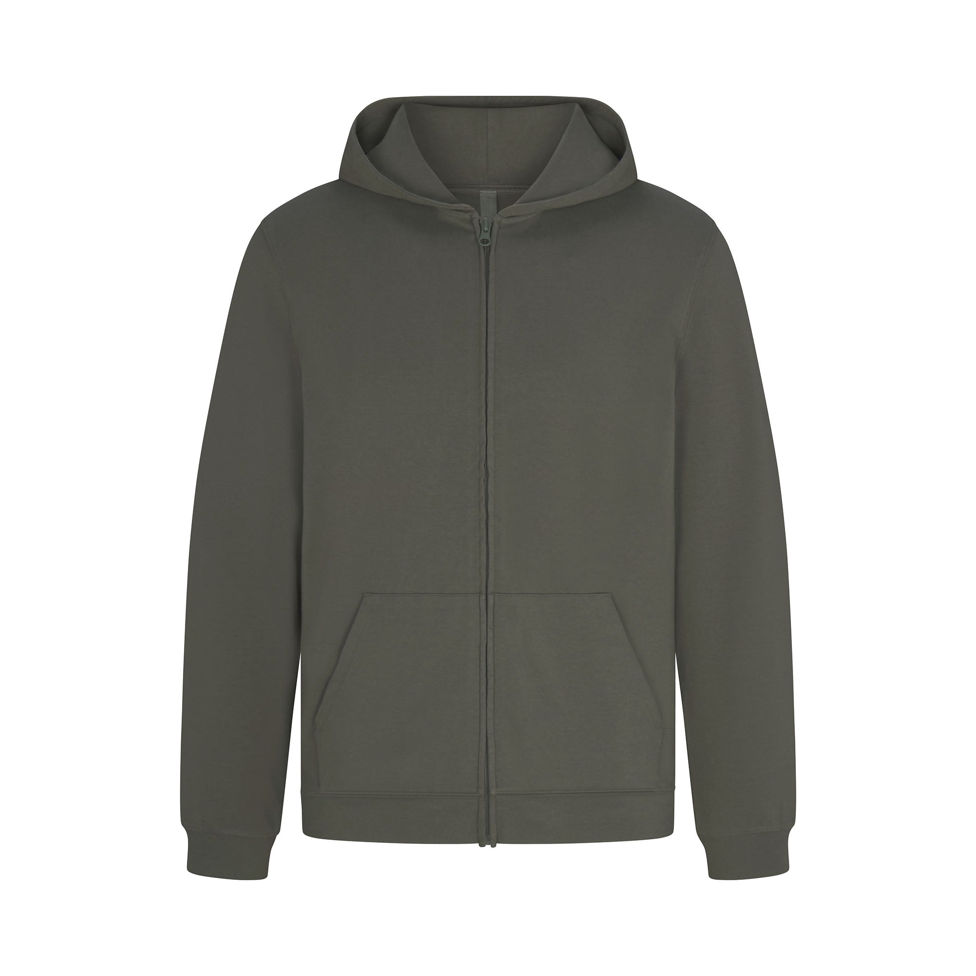 JERSEY LOUNGE MENS ZIP UP HOODIE | BASIL