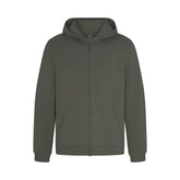 JERSEY LOUNGE MENS ZIP UP HOODIE | BASIL