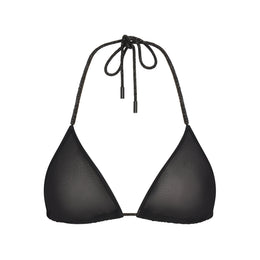 RHINESTONE KNIT TRIANGLE BRALETTE | ONYX