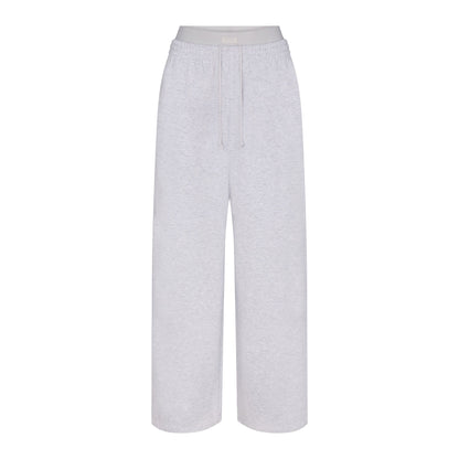 Cotton Fleece Oversized Double Waistband Pant