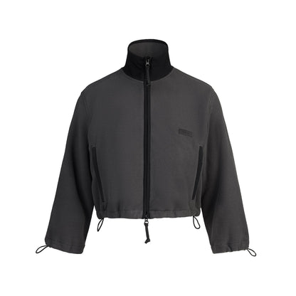 Outdoor Fleece Cropped 3/4 Sleeve Jacket