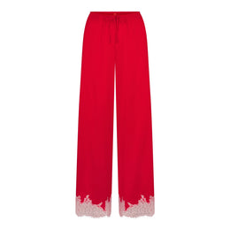 Silk Lace Straight Leg Pant
