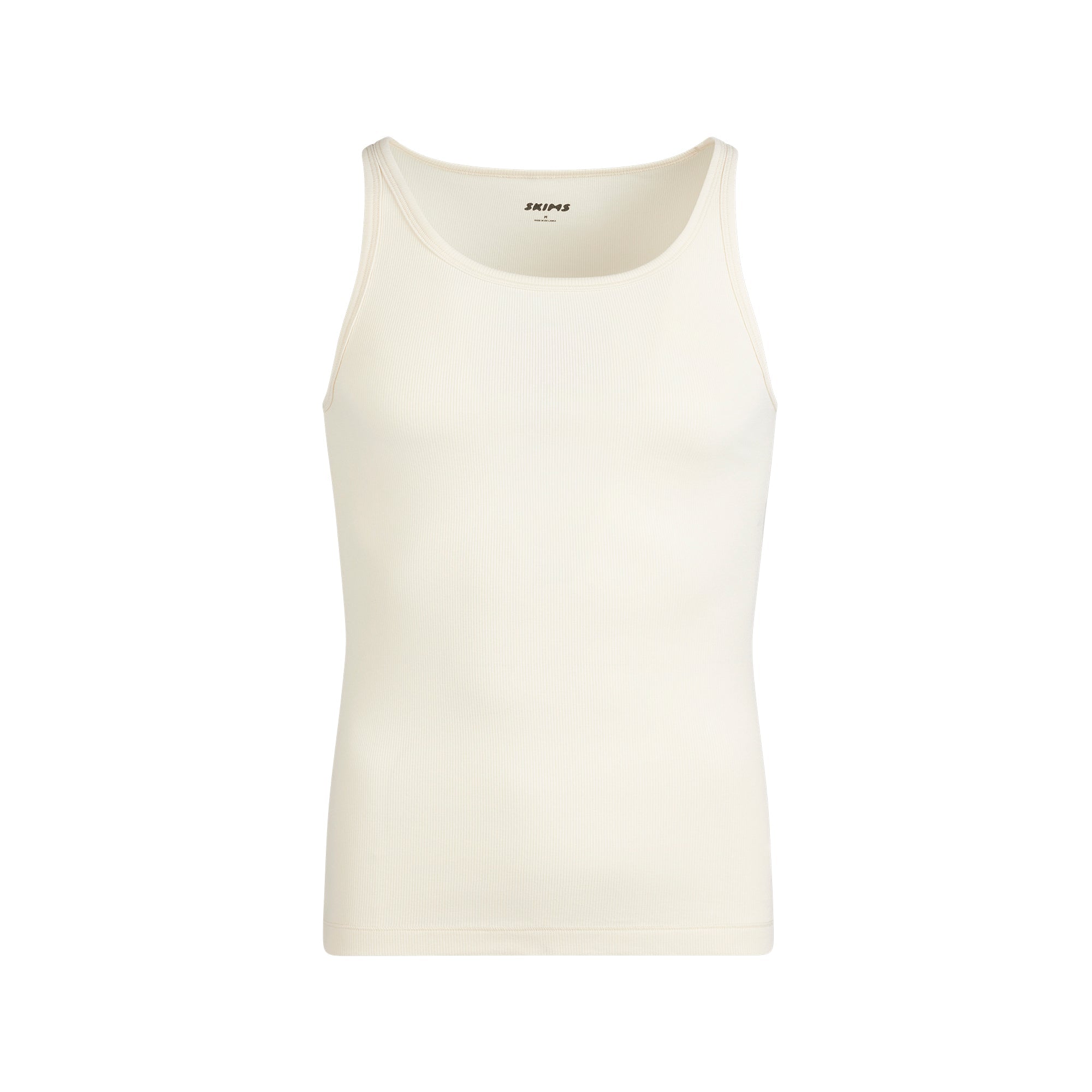 SKIMS COTTON MENS RIB TANK 3-PACK | ECRU RUSSET MULTI