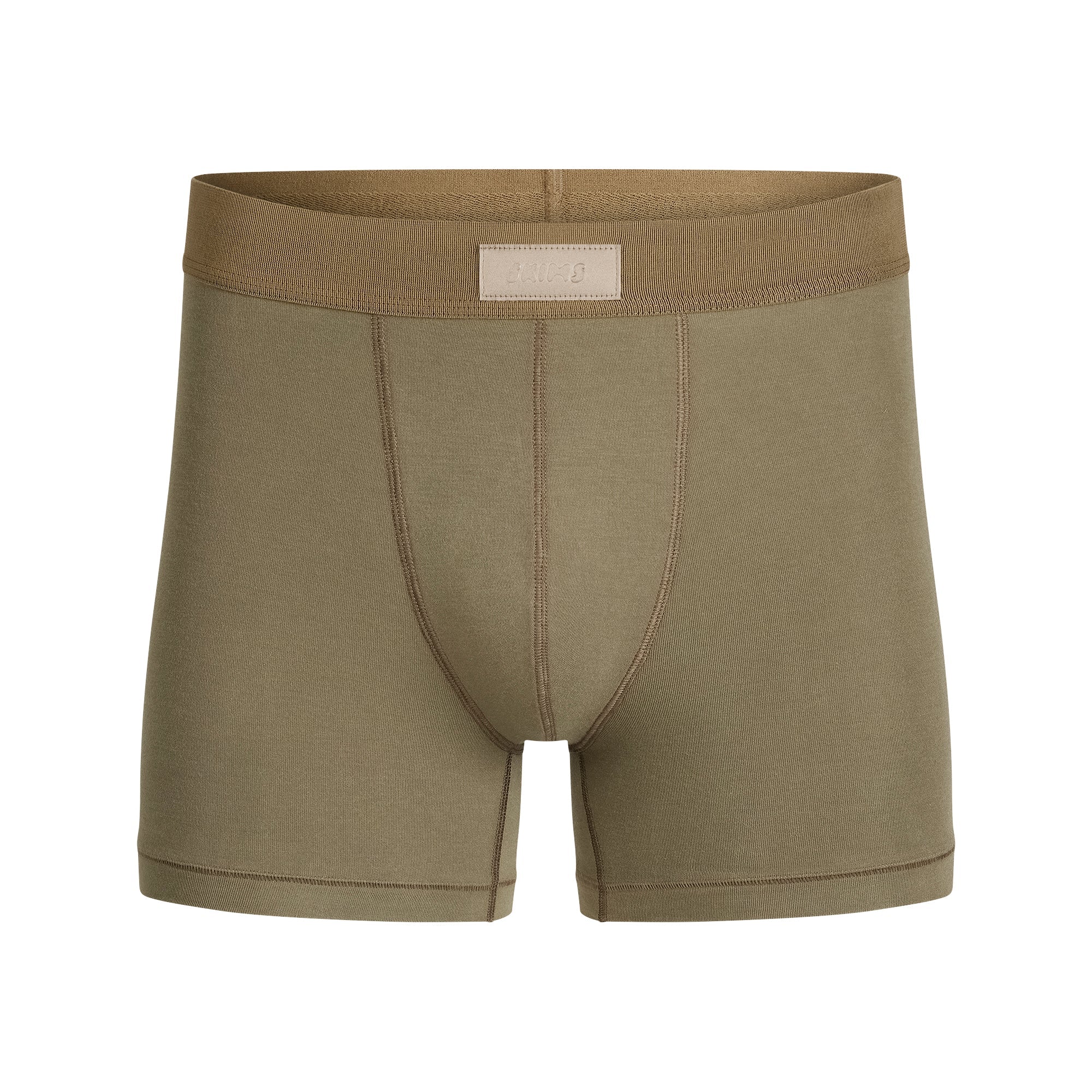 SKIMS COTTON MENS 3" BOXER BRIEF | ARMY
