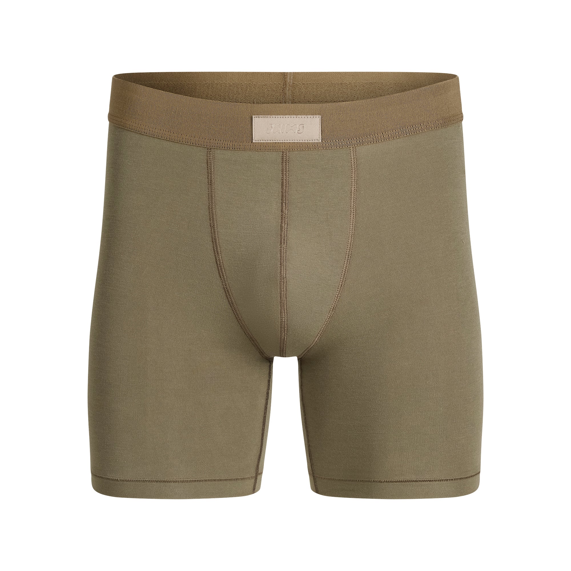 SKIMS COTTON MENS 5" BOXER BRIEF | ARMY