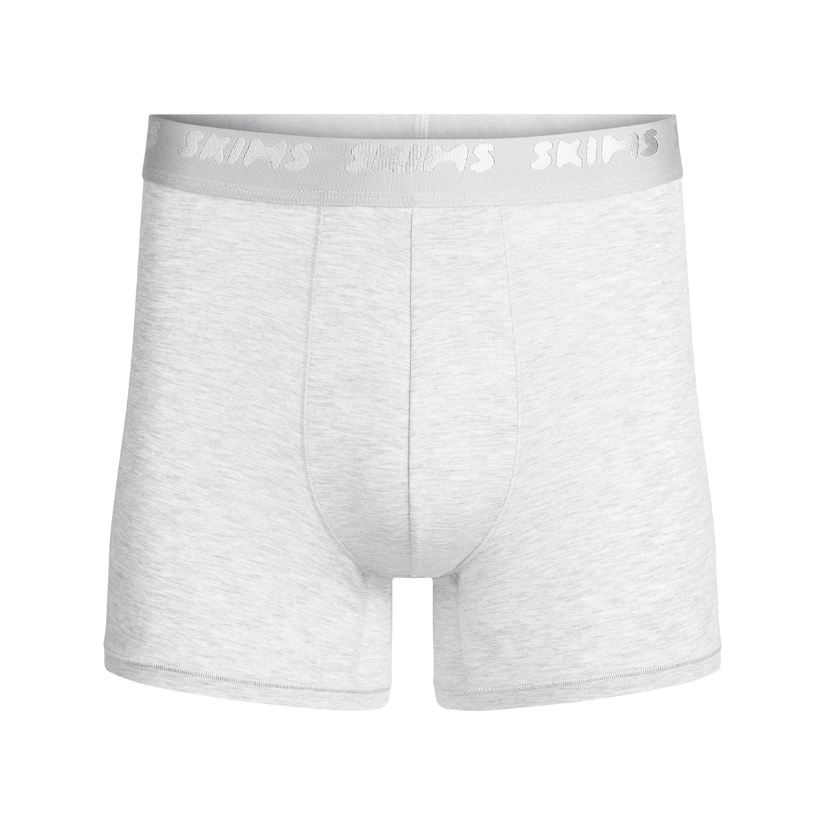 SKIMS STRETCH MENS 3" BOXER BRIEF | LIGHT HEATHER GREY