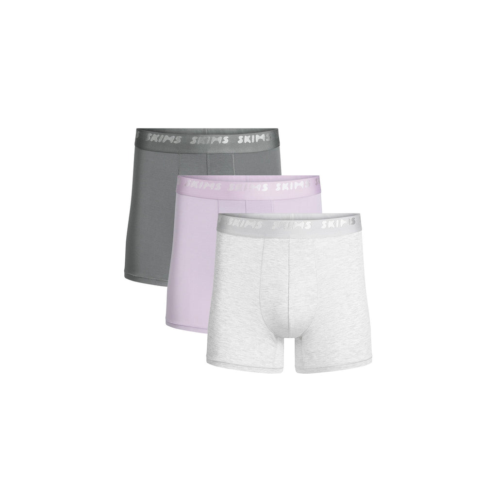 SKIMS STRETCH MENS 3" BOXER BRIEF 3-PACK  | MELROSE MULTI